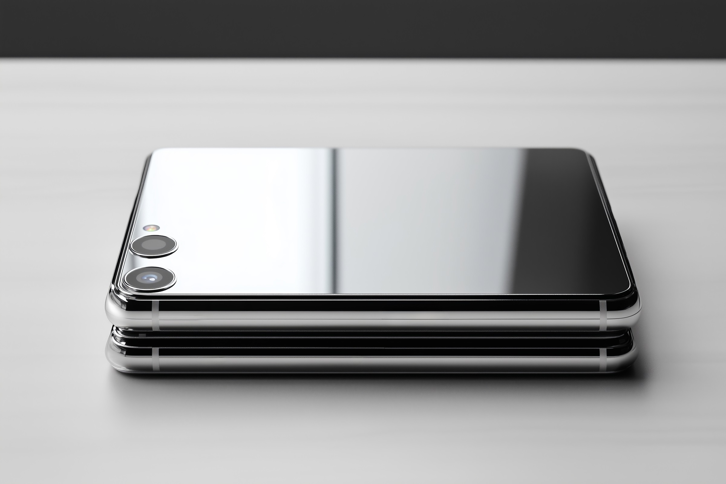 Złożony Samsung Galaxy Z Flip6 na stole.