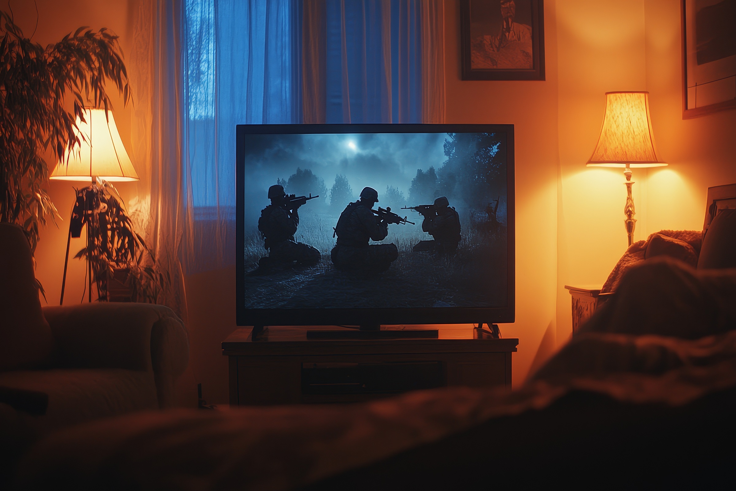 Serial wojenny na telewizorze