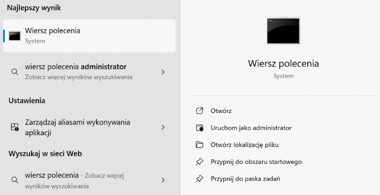 Wynik wyszukiwania – „Wiersz polecenia”