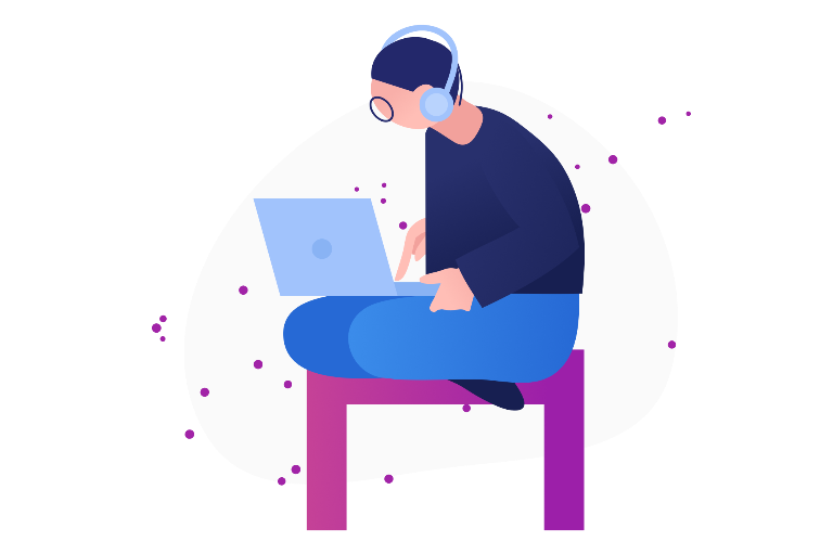 Osoba korzystająca z laptopa