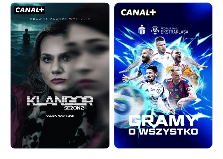 Trzy okładki prezentujące najnowsze hity w CANAL+