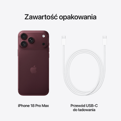 Zawartość pudełka Apple iPhone 18 Pro Max 256GB