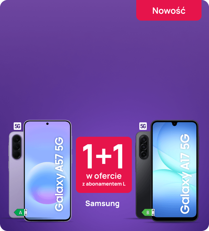 kompozycja smartfonów z informacją 1+1