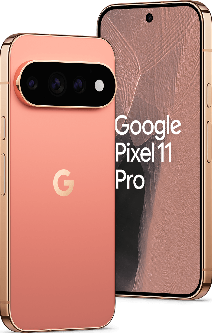 Google Pixel 11 Pro 256GB koralowy Canyon – tył z potrójnym aparatem i profil obudowy
