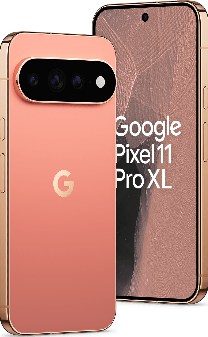 Google Pixel 11 Pro XL 512GB koralowy Canyon – tył obudowy z potrójnym aparatem i profil