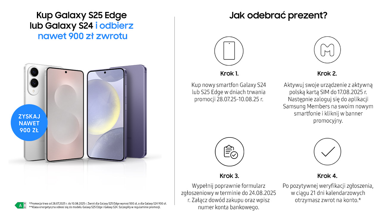 CASHBACK 900ZŁ SAMSUNG