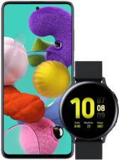 Samsung Galaxy A51 + Samsung Galaxy Watch Active2 40 mm Aluminium