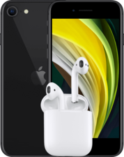 iPhone SE (2020) 64GB + Apple AirPods with Wireless Charging Case