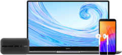 Laptop Huawei Matebook D15 2020 + telefon Y5p + AM115 + router E5783