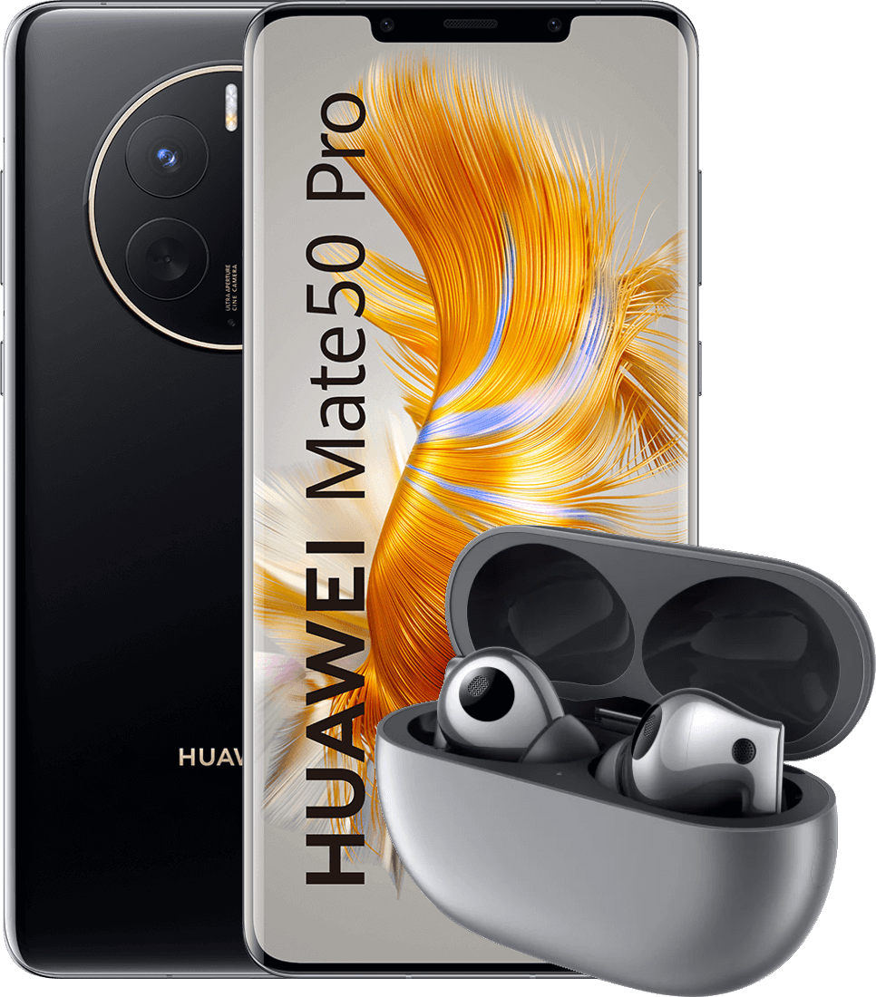 Huawei Mate 50 Pro + Huawei FreeBuds Pro 2 (czarny)