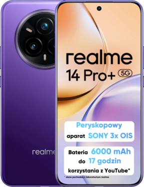 realme 14 Pro+ 12/512GB Fioletowy