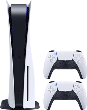 Konsola Sony PlayStation 5 Digital Edition D Chassis (Slim) + dodatkowy pad DualSense Biały